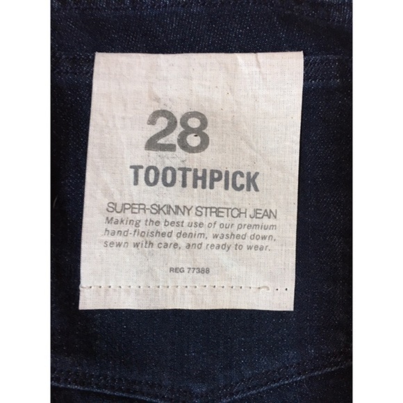 J. Crew Toothpick Skinny Jean NWT - Picture 2 of 4